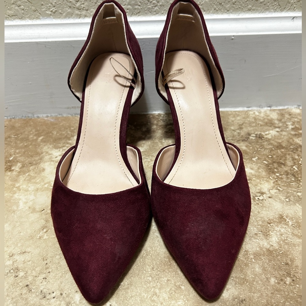 H&M Red Heels Elegant Court Shoes